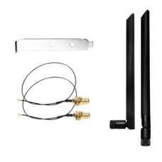 Комплект WiFi антени 6Dbi 20см + кабелі + PCIe заглушка new