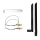 Комплект WiFi антени 6Dbi 20см + кабелі + PCIe заглушка 