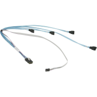 Кабель Supermicro Mini-SAS To 4x SATA with Sideband 64cm/54cm/44cm/34cm Cable (CBL-0188L)