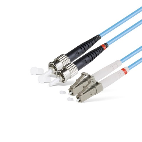 Патч-корд оптичний LC/UPC-ST/UPC-OM3-2.0-3m Duplex UPC-3FCLC(МM)D(ON)