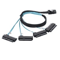 Кабель RAID контролера MiniSas to 4 Sata/SAS, Raid Card to HDD (SF-091-0.5M)