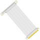 Райзер для відеокарти вертикальний TEUCER PCIe 4.0 x16 15cm White