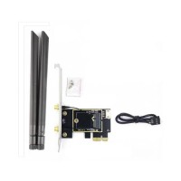 Комплект WiFi антени 8Dbi 20cm Black + PCIe x1 Card new