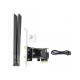 Комплект WiFi антени 8Dbi 20cm Black + PCIe x1 Card