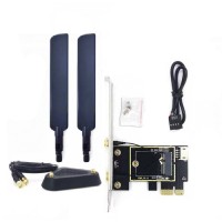 Комплект WiFi антени 8Dbi 20см Black з подовжувачем + PCIe x1 Card new