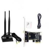 Комплект WiFi антени 8Dbi 20cm Black з подовжувачем + PCIe x1 Card new