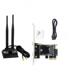 Комплект WiFi антени 8Dbi 20cm Black з подовжувачем + PCIe x1 Card new