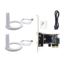 Комплект WiFi антени ASUS 10Dbi White + PCIe x1 Card new