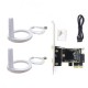 Комплект WiFi антени ASUS 10Dbi White + PCIe x1 Card