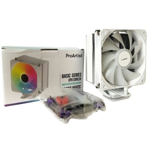 Кулер для процесора PROARTIST B3PRO RGB White 180W TDP