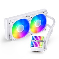 Система водяного охолодження процесору JONSBO HXW-240 ARGB White