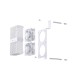 Кулер Jonsbo NF-1 ARGB White Memory Heat Sink для оперативної пам'яті