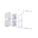 Кулер Jonsbo NF-2 ARGB White Memory Heat Sink для оперативної пам'яті