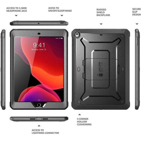 Чохол Supcase Unicorn Beetle PRO Rugged Case Black для iPad 10.2 2021 / 2020 / 2019 (843439127173)