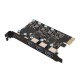 Контролер PCI Express Adapter Card, USB3.1 5Gbps x 5 