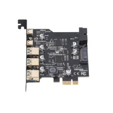 Контролер PCI Express Adapter Card, USB3.2 20Gbps (3 x USB-A / 2 x USB-C )