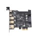 Контролер PCI Express Adapter Card, USB3.2 20Gbps x 5 