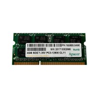 Оперативна пам'ять Apacer 4Gb DDR3-1600 PC3-12800S (76.B382G.C4G0C) SODIMM Non-ECC Small Outline