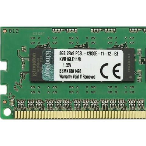 Оперативна пам'ять Kingston 8Gb DDR3-1600 PC3L-12800E (KVR16LE11/8) UDIMM ECC Unbuffered