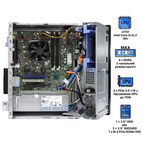 Комп'ютер Dell Optiplex 7040 Mini Tower