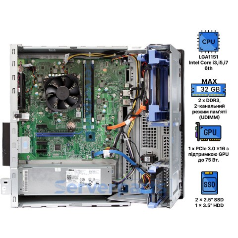 Комп'ютер Dell Optiplex 3040 Mini Tower