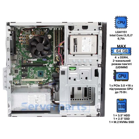 Комп'ютер HP EliteDesk 800 G3 Tower
