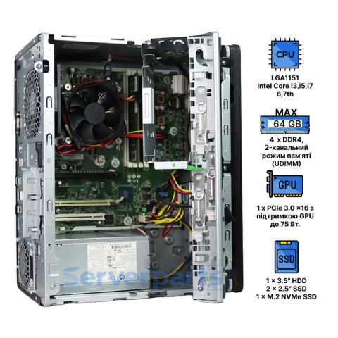 Комп'ютер HP ProDesk 600 G3 Microtower