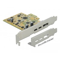 Плата розширення Delock PCI Express x1 до 2 x USB Type-C 10 Gbps (06G7FY)