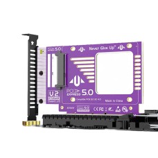 Адаптер JEYI PCIe 5.0 to U.2 NVMe Adapter Card x4/x8/x16 (SFF-8639)