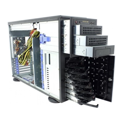 Сервер Supermicro SC745TQ-R800B (8 x 3.5 LFF)