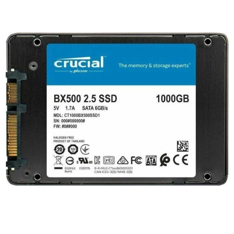 Диск SSD SATA 2.5" 1TB Crucial BX500 (CT1000BX500SSD1)