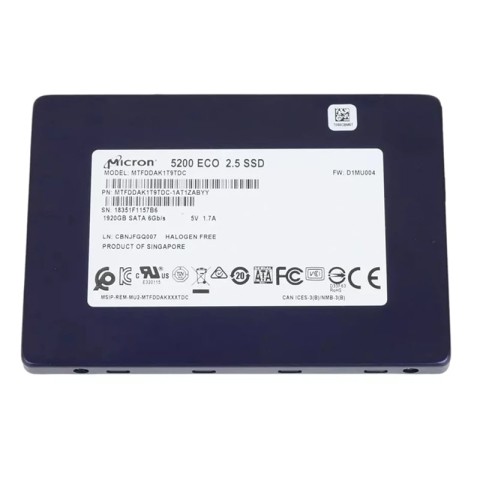 Накопичувач SSD Micron 1.92tb 5200 ECO SATA (MTFDDAK1T9TDC)