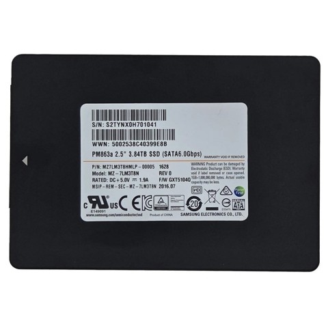 Накопичувач SSD Samsung PM863a 2.5" 3.84b SATA III (MZ-7LM3T8N / MZ7LM3T8HMLP)