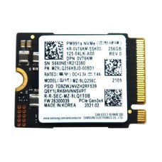 Накопичувач SSD Samsung PM991a 256Gb NVMe M.2 Gen3x4 (MZ-9LQ256C / MZ9LQ256HBJD)