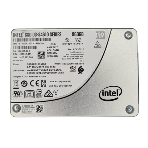 Накопичувач SSD Intel 960Gb SSD D3-S4610 SATA (SSDSC2KG960G8P)