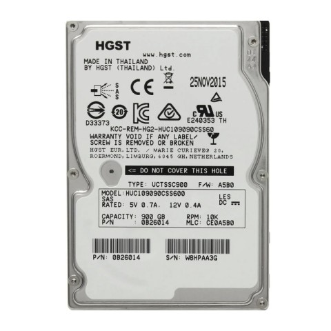 Жорсткий диск HGST Ultrastar C10K900 900Gb 10K 6G SAS 2.5 (HUC109090CSS600)