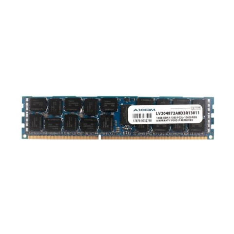 Оперативна пам'ять Axiom 16Gb DDR3-1333 PC3L-10600R (LV204872A8D3R13811) RDIMM ECC Registered