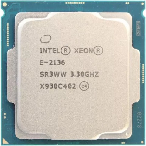 Процесор Intel Xeon E-2136 SR3WW