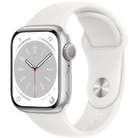 Смартгодинник Apple Watch Series 8 GPS 41mm Silver Aluminium Case with White Sport Band