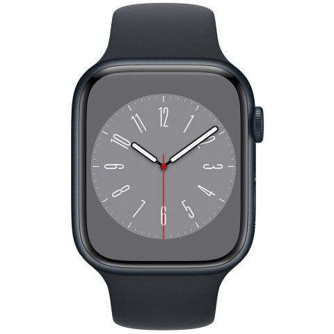 Смартгодинник Apple Watch Series 8 GPS 45mm Midnight Aluminium Case with Midnight Sport Band