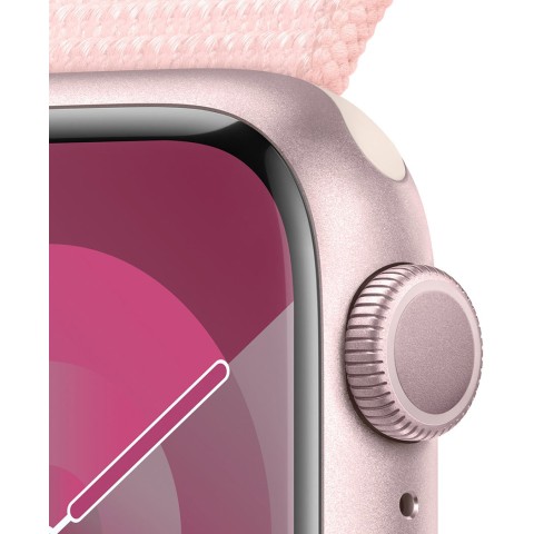 Смартгодинник Apple Watch Series 9 GPS 41mm Pink Aluminium Case with Light Pink Sport Loop